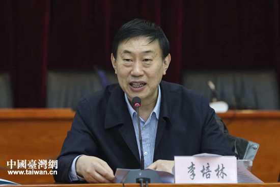 中国社会科学院副院长、台湾史研究中心理事长李培林讲话。（中国台湾网 李帅 摄）